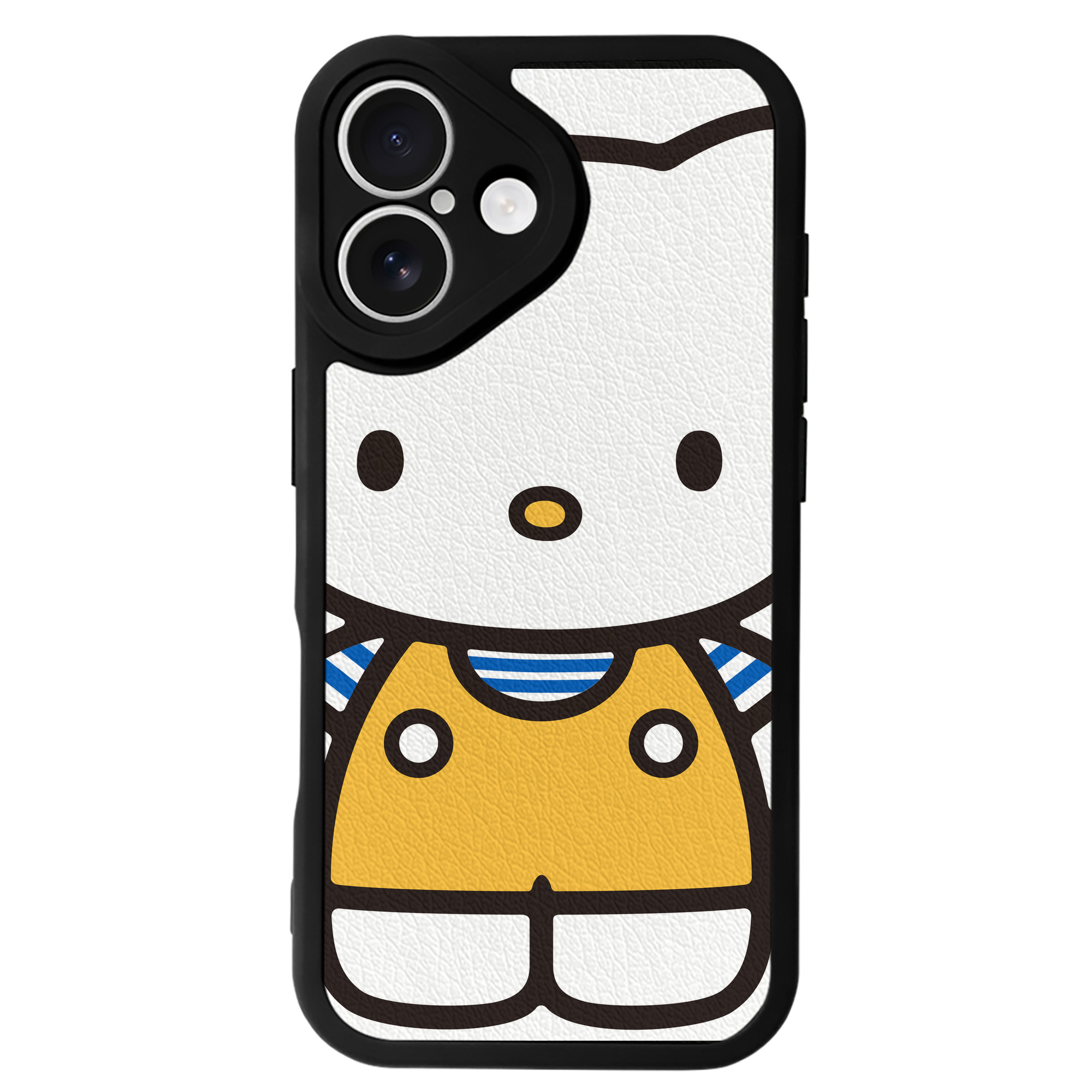 （画像用） Hello Kitty ハローキティ 【iPhone 16シリーズ対応】シリコンスマホケース（レザー調） 材質：シリコン
